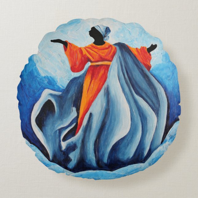 Madonna assumption - Sanctissima 2008 Round Pillow (Front)
