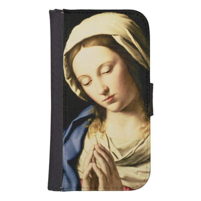 Madonna at Prayer (oil on canvas) Samsung Galaxy Wallet Case (Front)