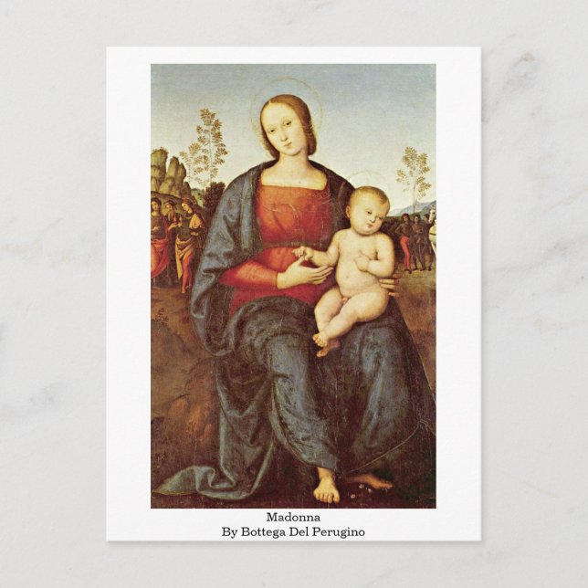 Madonna By Bottega Del Perugino Postcard (Front)