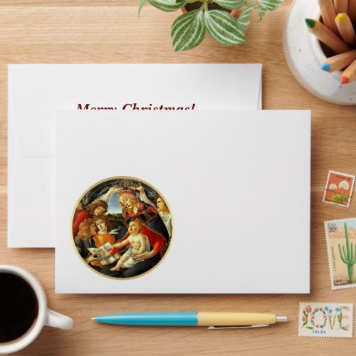 Madonna by Botticelli Christmas  Envelope