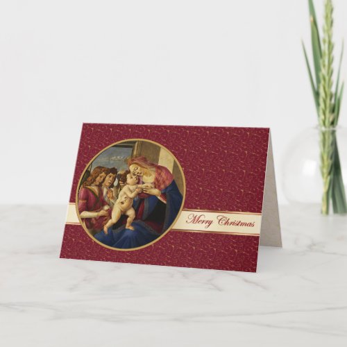 Madonna by Botticelli Fine Art Christmas Card