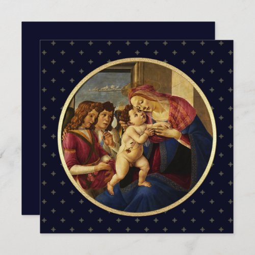 Madonna by Botticelli Religious Christmas Cards