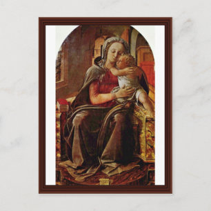 Madonna By Lippi Filippino Postcard