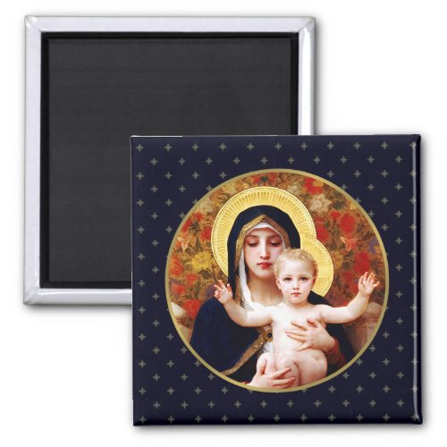 Madonna by W Bouguereau Christmas Gift Magnets