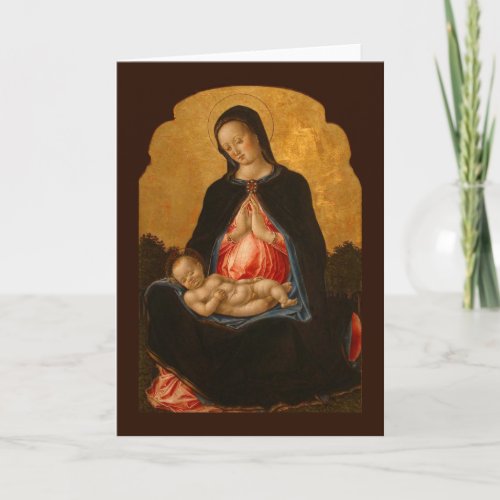 Madonna  Child art greeting card