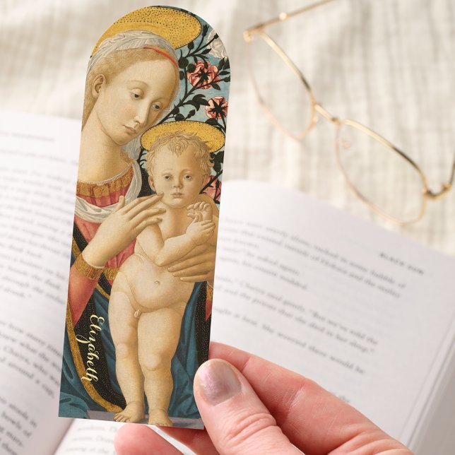 Madonna Child Jesus Virgin Mary Art Elegant Name Bookmarks (Madonna Child Jesus Virgin Mary Art Elegant Name Bookmarks)