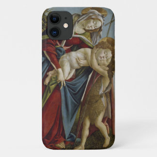 Madonna, Child, St John the Baptist by Botticelli iPhone 11 Case