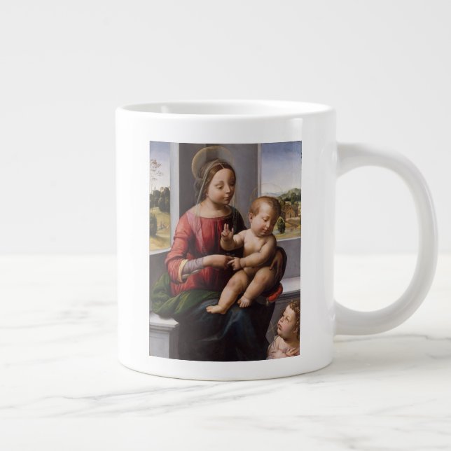 Madonna & Child with John the Baptist Giant Coffee Mug (Right)