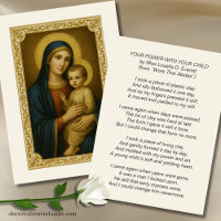 Madonna Child “Your Power With Your Child" Poem