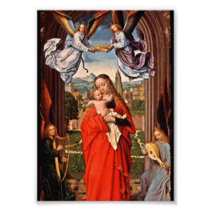 Madonna Christ Child and Angels Photo Print