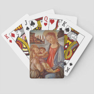 Madonna Christ Child and Two Angels Poker Cards