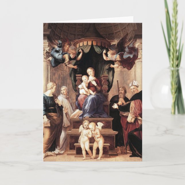 Madonna del Baldacchino - Raphael - c1506 Card (Front)