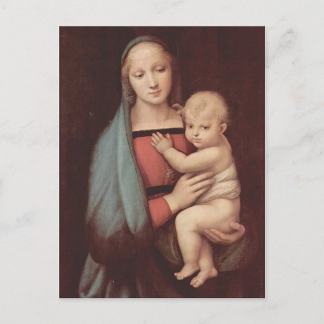 Madonna Del Granduca by Raphael Postcard (Front)