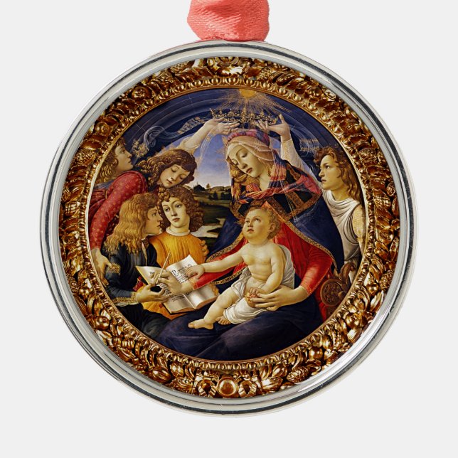 Madonna del Magnificat Metal Ornament (Front)