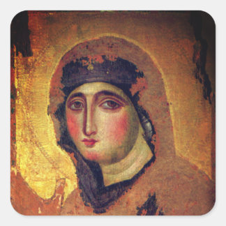 Madonna del Rosario - 6th century Square Sticker