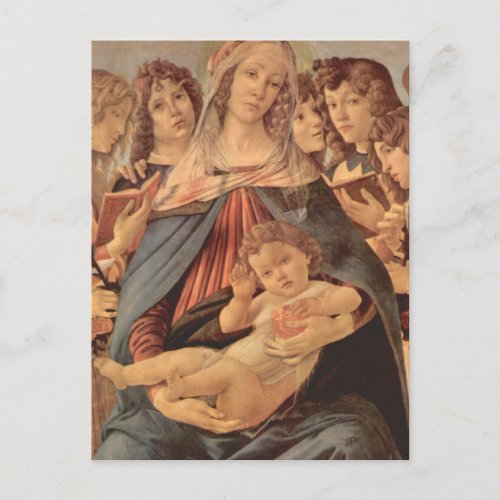 Madonna della Melagrana by Botticelli Postcard