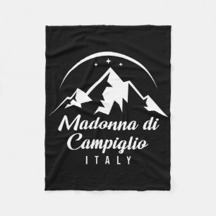 Madonna Di Campiglio Italy Ski Resort Skiing Snowb Fleece Blanket