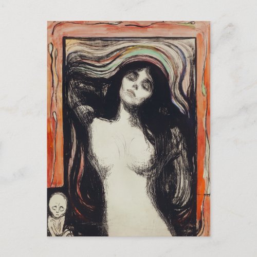 Madonna  Edvard Munch  Postcard