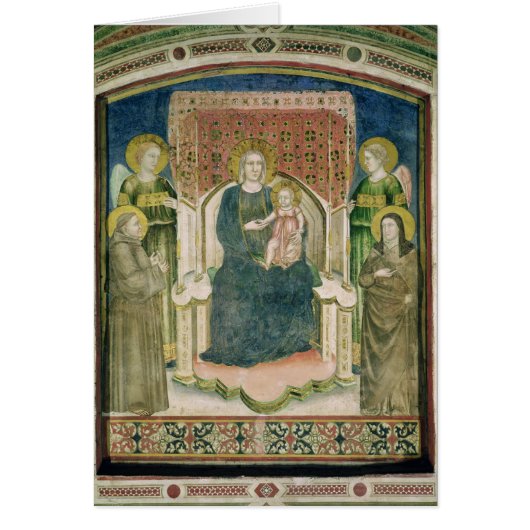 Madonna Enthroned with St. Francis of Assisi Cards (Front)
