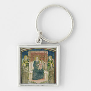 Madonna Enthroned with St. Francis of Assisi Keychain