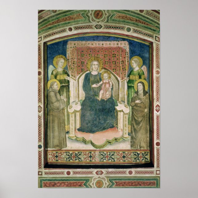 Madonna Enthroned with St. Francis of Assisi Poster (Front)