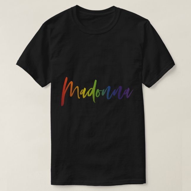 Madonna Gay Icon Pride Rainbow Essential T-Shirt (Design Front)