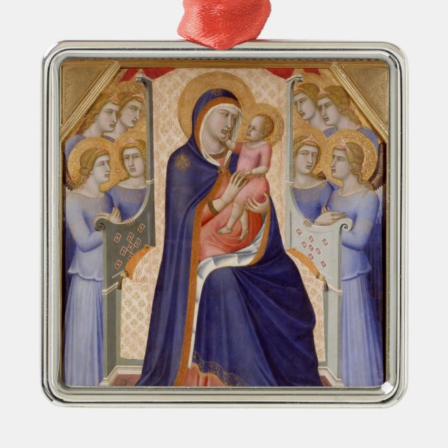 Madonna in Glory, c.1315 (tempera on panel) Metal Ornament (Front)