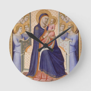Madonna in Glory, c.1315 (tempera on panel) Round Clock