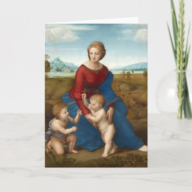 Madonna in the Meadow | Raphael Card (Front)
