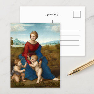 Madonna in the Meadow Raphael Postcard