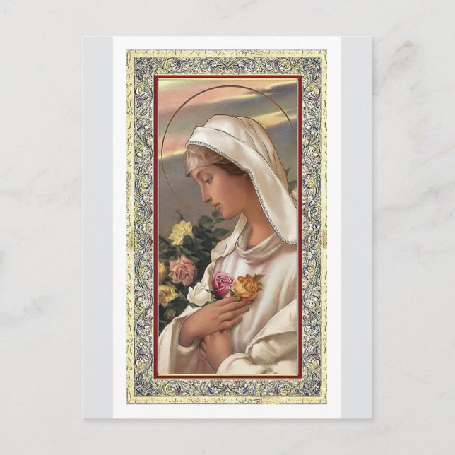 Madonna in White  Postcard (Front)