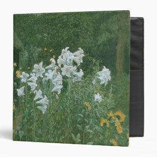 Madonna Lilies in a Garden Binder