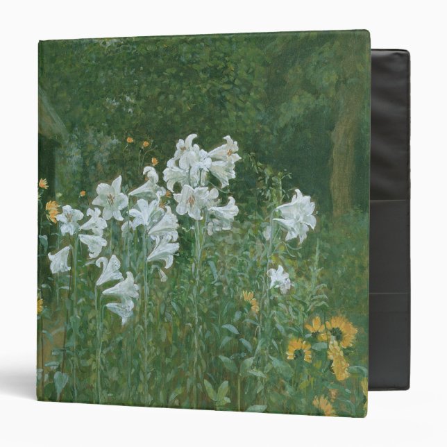 Madonna Lilies in a Garden Binder (Front/Inside)