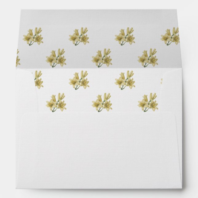 Madonna Lily by Redoute Envelope (Back (Bottom))