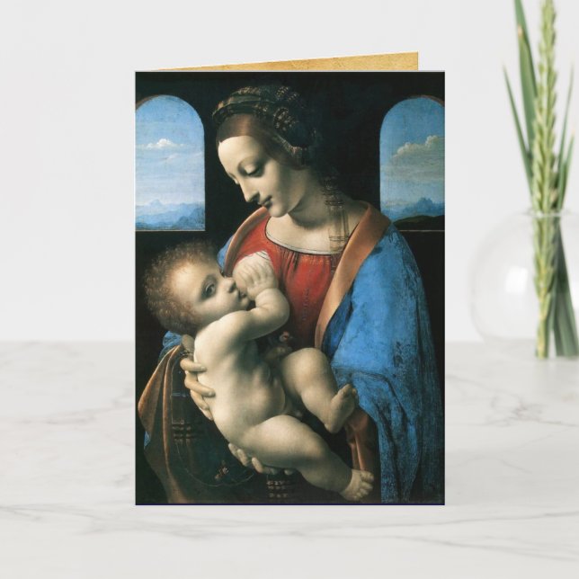MADONNA LITTA ,Blue Sapphire Holiday Card (Front)