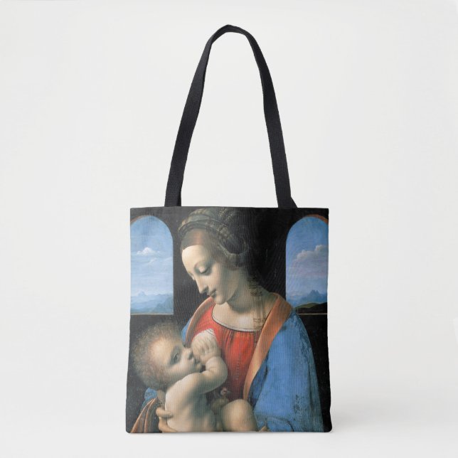 Madonna Litta, Leonardo da Vinci, 1490-1491 Tote Bag (Front)