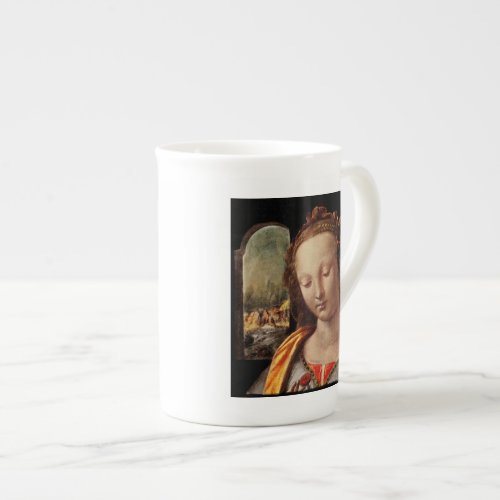 Madonna of Carnation Bone China Mug