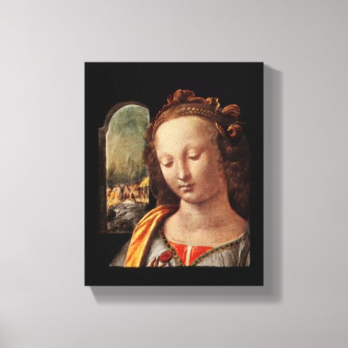 Madonna of Carnation Canvas Print