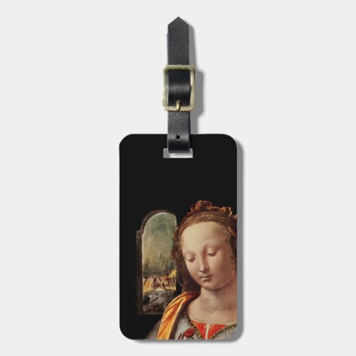 Madonna of Carnation Luggage Tag