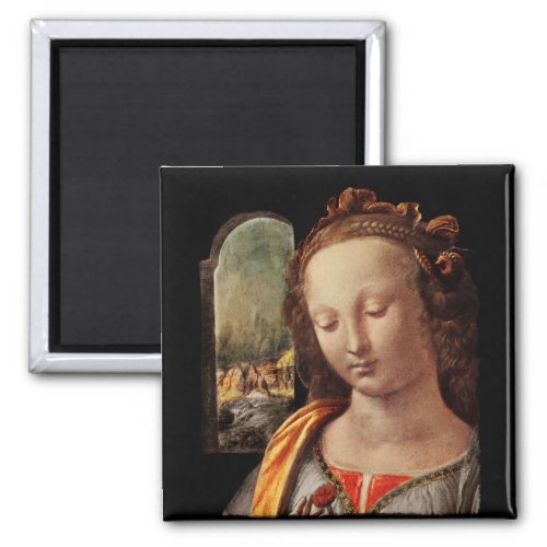 Madonna of Carnation Magnet