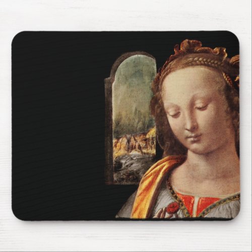 Madonna of Carnation Mouse Pad