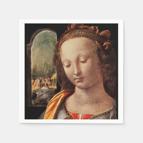 Madonna of Carnation Paper Napkins