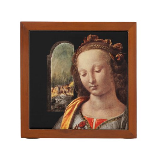 Madonna of Carnation Pencil Holder