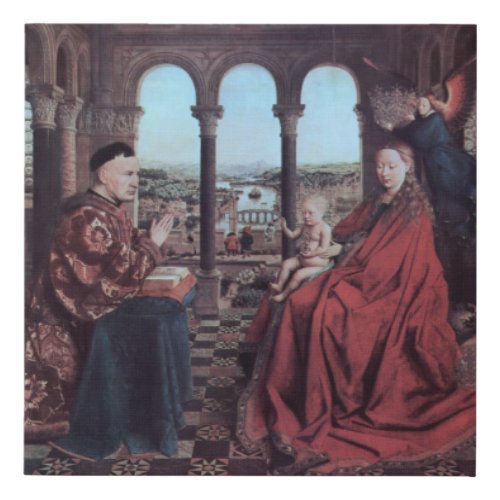 Madonna of Chancellor Rolin by Van Eyck _ Canvas