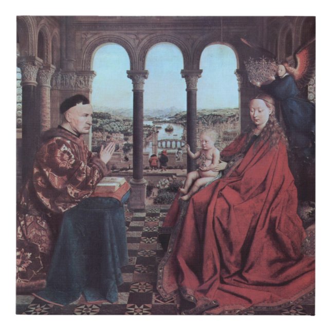 Madonna of Chancellor Rolin by Van Eyck - Canvas (Front)