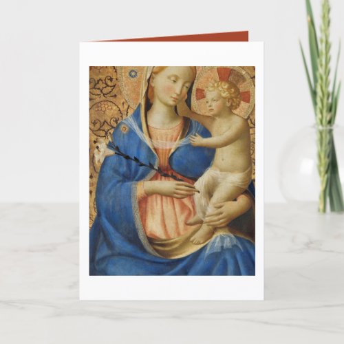 Madonna of Humility 1440 by Fra Angelico Card