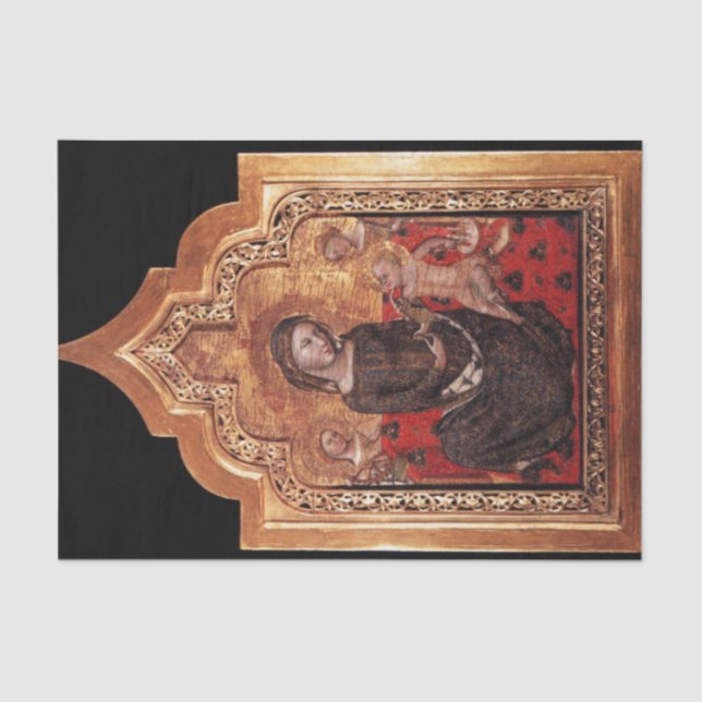MADONNA OF HUMILITY Christmas Tissue Paper (Front)