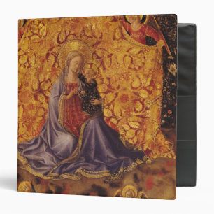 Madonna of Humility with Christ Child and Angels 3 Ring Binder