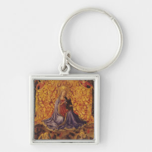 Madonna of Humility with Christ Child and Angels Keychain