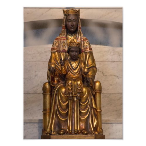 Madonna of Montserrat Black Madonna Virgin Mary Photo Print